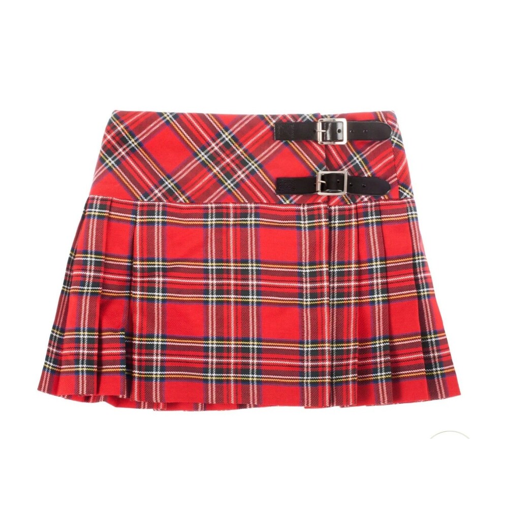 Heritage Of Scotland Girls Tartan Billie Kilt Stewart Royal Sz 1-2 Yrs.